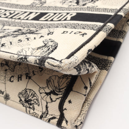 BOOK TOTE ブックトート ミディアム ゾディアック ハンドバッグ トートバッグ キャンバス アイボリー ブラック クリスチャンディオール