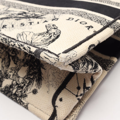 BOOK TOTE ブックトート ミディアム ゾディアック ハンドバッグ トートバッグ キャンバス アイボリー ブラック クリスチャンディオール