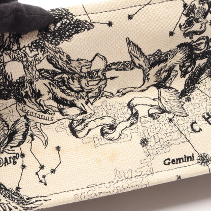 BOOK TOTE ブックトート ミディアム ゾディアック ハンドバッグ トートバッグ キャンバス アイボリー ブラック クリスチャンディオール