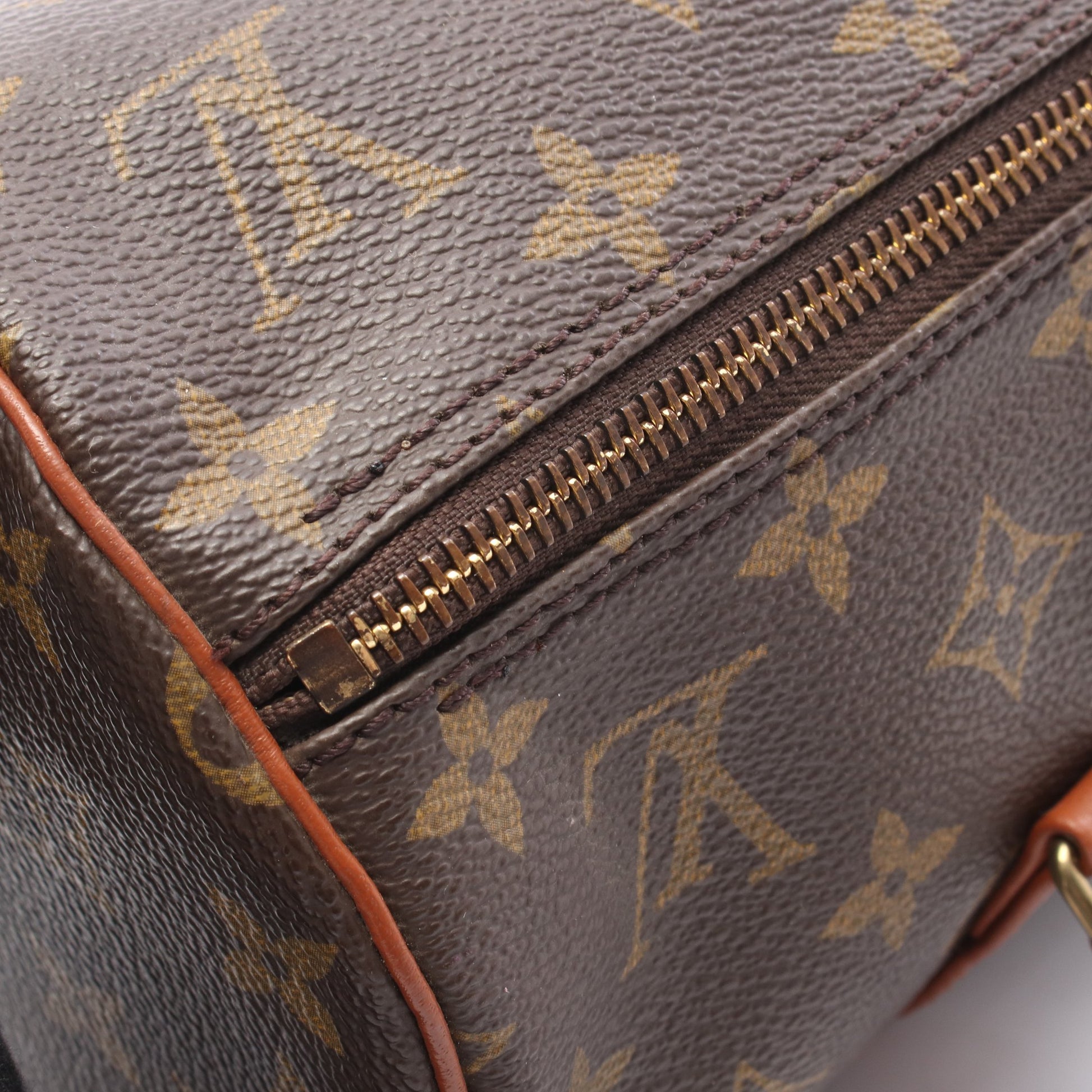 パピヨン30 モノグラム 旧型 ハンドバッグ PVC レザー ブラウン ルイヴィトン バッグ LOUIS VUITTON