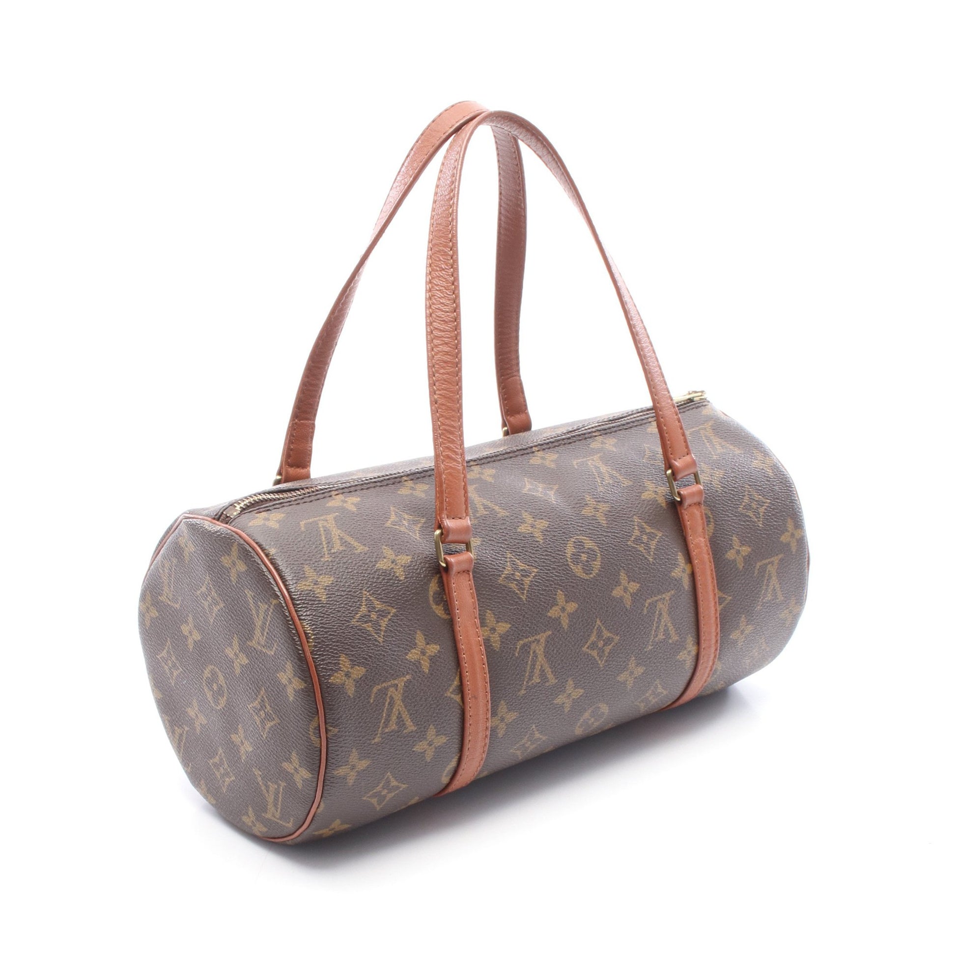 パピヨン30 モノグラム 旧型 ハンドバッグ PVC レザー ブラウン ルイヴィトン バッグ LOUIS VUITTON