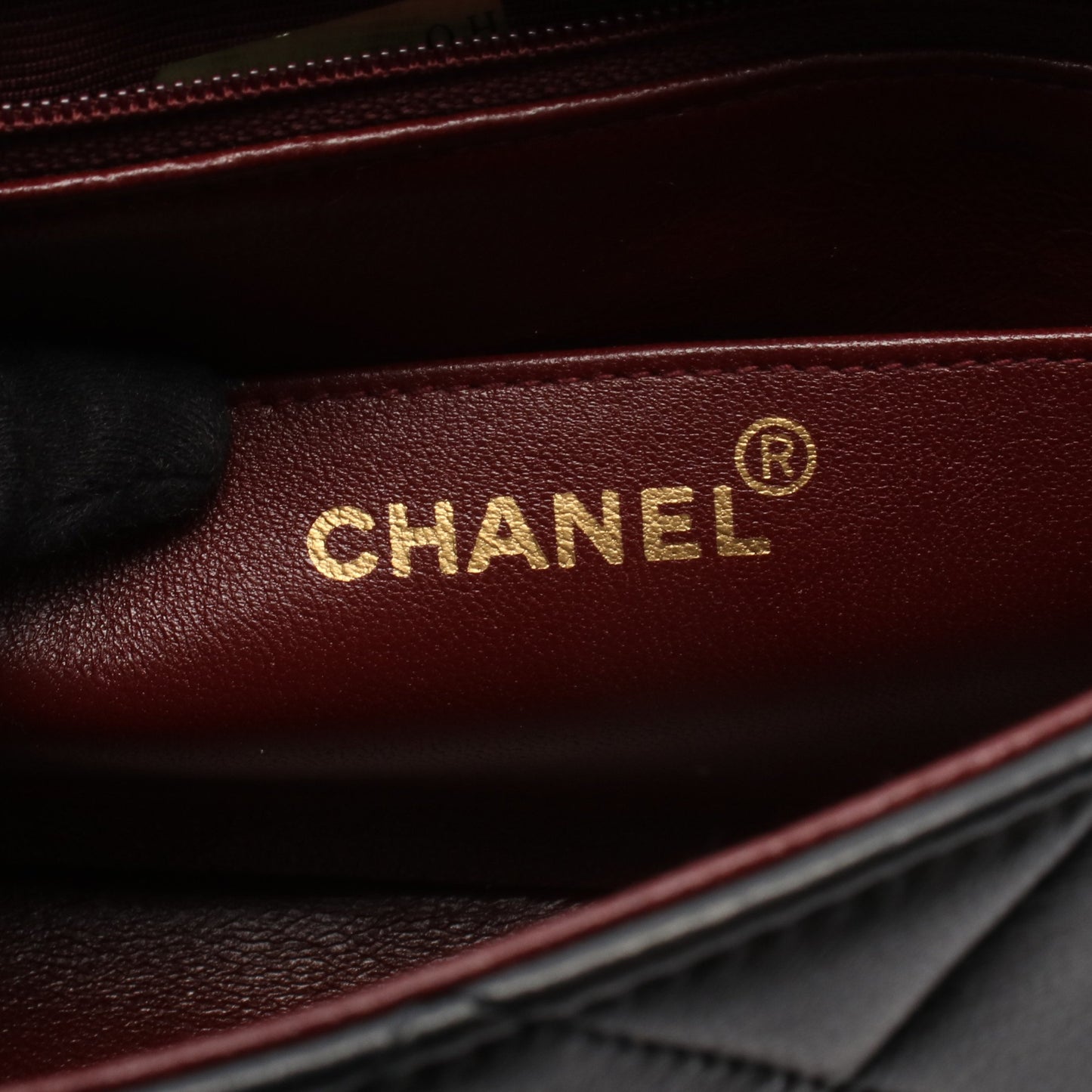 マトラッセ ダイアナフラップ チェーンショルダーバッグ ラムスキン ブラック ゴールド金具 シャネル バッグ CHANEL