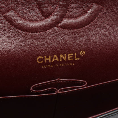 マトラッセ Wフラップ Wチェーンショルダーバッグ ラムスキン ブラック ゴールド金具 シャネル バッグ CHANEL