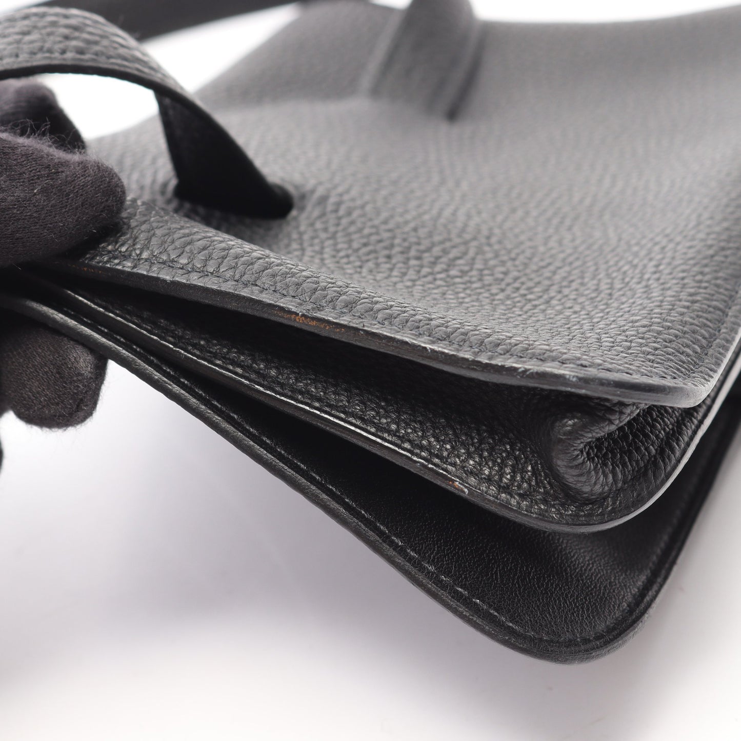 ドゴン ウエストポーチ ウエストバッグ トゴ ブラック シルバー金具 □J刻印 エルメス