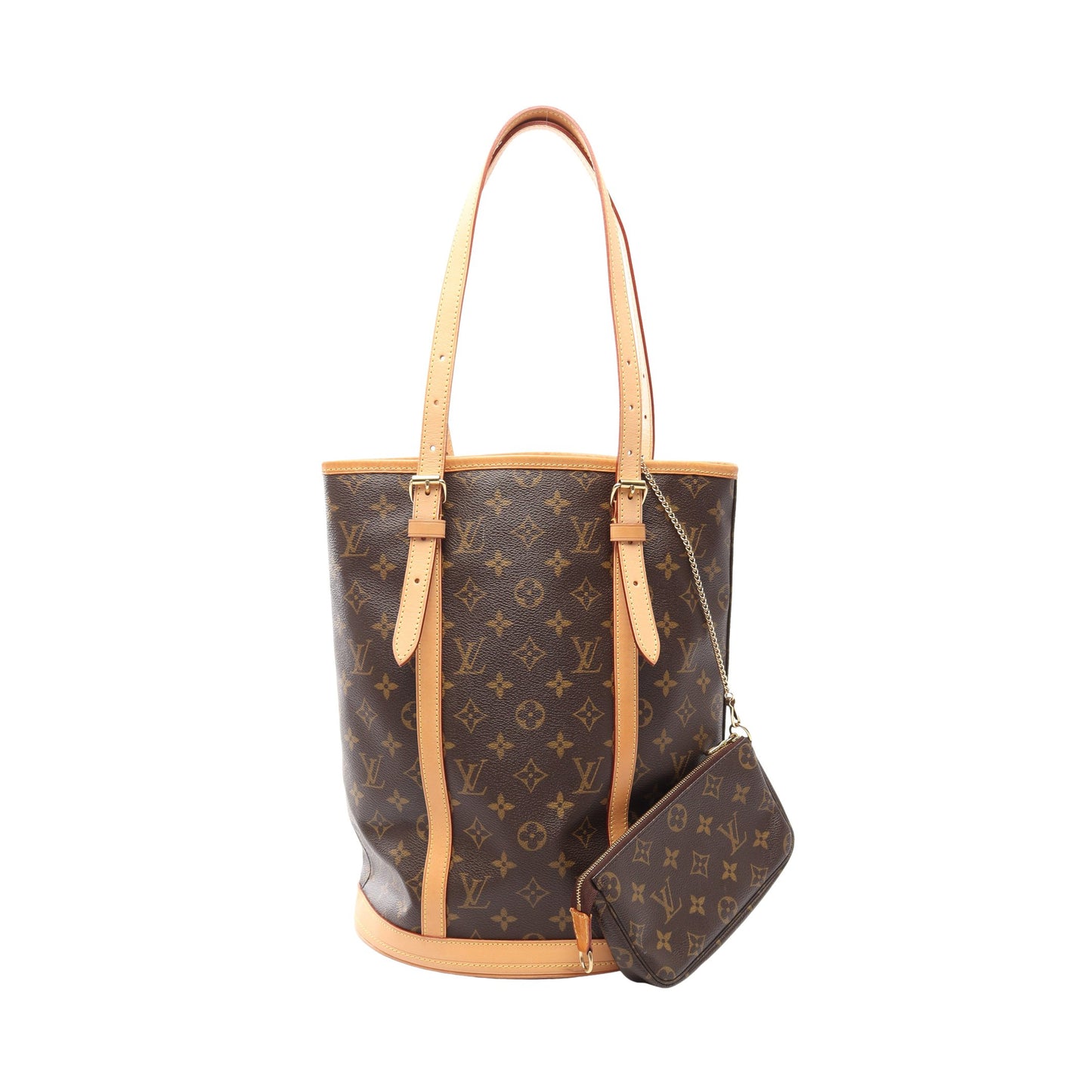 バケットGM モノグラム ショルダーバッグ PVC レザー ブラウン ルイヴィトン バッグ LOUIS VUITTON