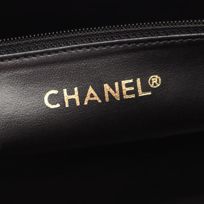 マトラッセ チェーンショルダーバッグ ラムスキン ブラック ゴールド金具 シャネル