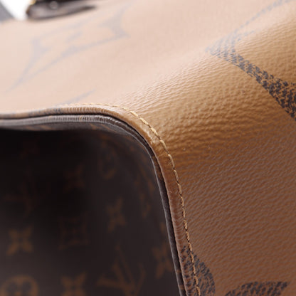 オンザゴーGM モノグラムジャイアント モノグラムリバース ショルダーバッグ PVC レザー ブラウン ライトブラウン ルイヴィトン