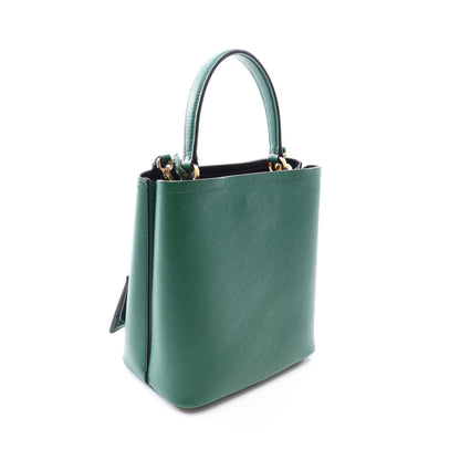 SAFFIANO CUIR C 2WAY ハンドバッグ サフィアーノレザー グリーン プラダ