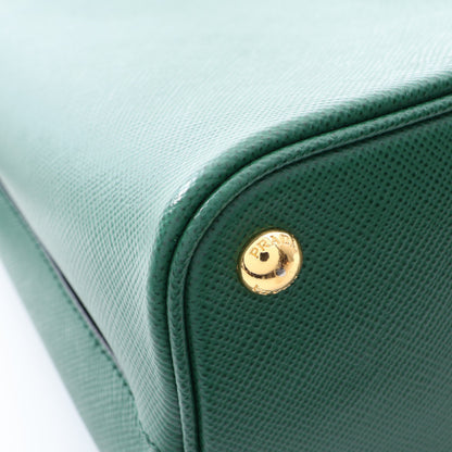 SAFFIANO CUIR C 2WAY ハンドバッグ サフィアーノレザー グリーン プラダ