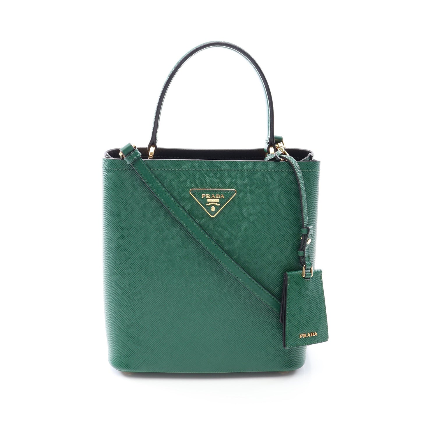 SAFFIANO CUIR C 2WAY ハンドバッグ サフィアーノレザー グリーン プラダ