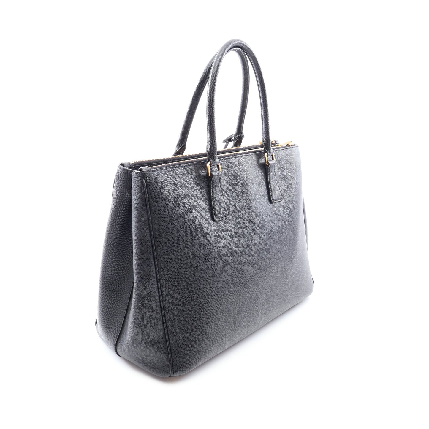 SAFFIANO LUX ガレリア 2WAY ハンドバッグ サフィアーノレザー ブラック プラダ