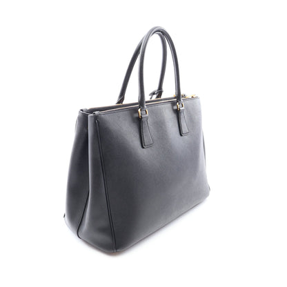 SAFFIANO LUX ガレリア 2WAY ハンドバッグ サフィアーノレザー ブラック プラダ