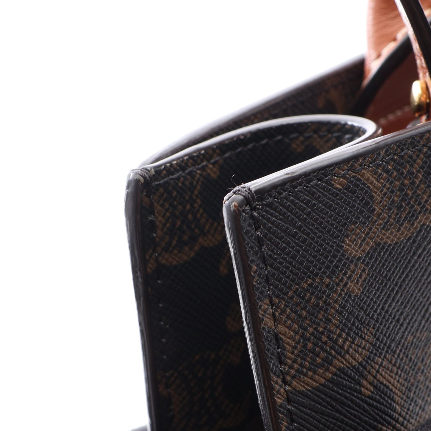 スモール バーティカル カバ トリオンフ 2WAY ハンドバッグ トートバッグ PVC レザー ブラック ブラウン セリーヌ バッグ CELINE