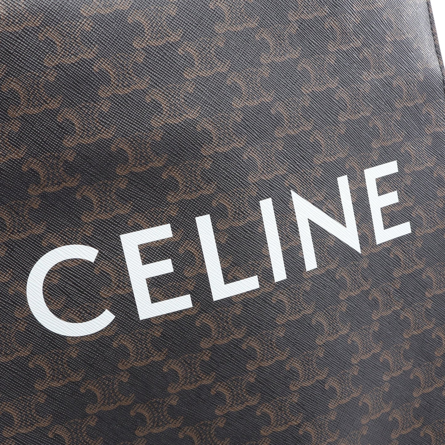スモール バーティカル カバ トリオンフ 2WAY ハンドバッグ トートバッグ PVC レザー ブラック ブラウン セリーヌ バッグ CELINE
