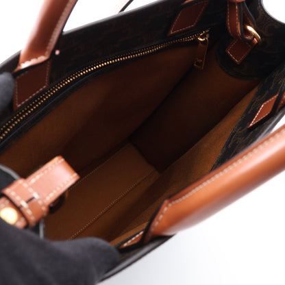 スモール バーティカル カバ トリオンフ 2WAY ハンドバッグ トートバッグ PVC レザー ブラック ブラウン セリーヌ バッグ CELINE