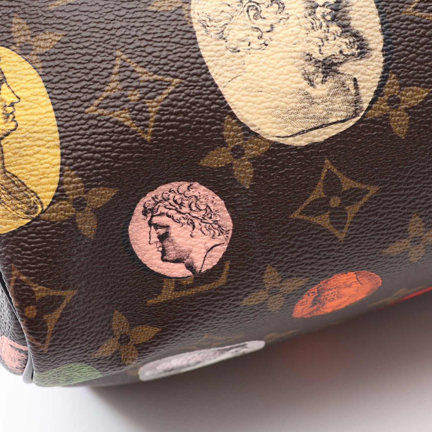 LOUIS VUITTON × FORNASETTI スピーディ バンドリエール25 モノグラムカメオ 2WAY ハンドバッグ PVC レザー ブラウン マルチカラー ルイヴィトン バッグ LOUIS VUITTON