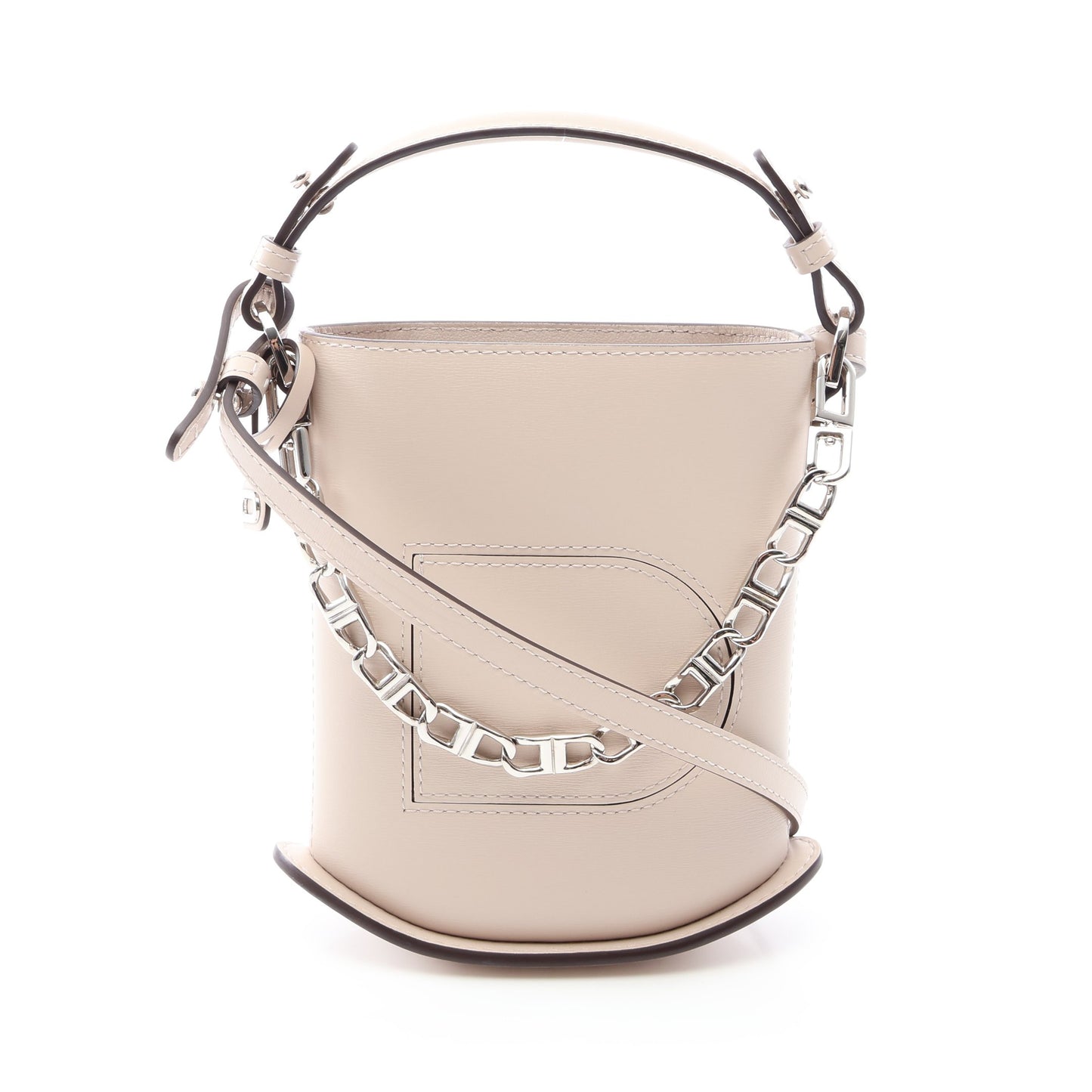 PIN TOY ECLAT パン トイ エクラ 2WAY ハンドバッグ レザー グレーベージュ デルヴォー バッグ DELVAUX