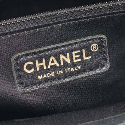 マトラッセ グランドショッピング GST XL チェーンショルダーバッグ チェーントートバッグ キャビアスキン ブラック ゴールド金具 シャネル