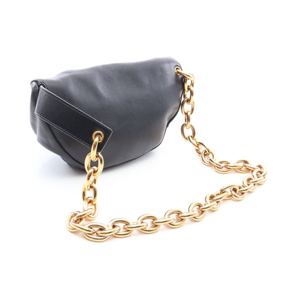 The Chain Pouch Mini チェーン ボディバッグ レザー ブラック ボッテガヴェネタ