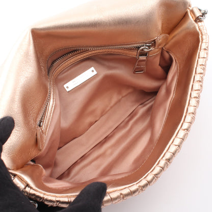 NAPPA CRYSTAL マテラッセ 2WAY チェーンショルダーバッグ レザー ピンクゴールド ミュウミュウ バッグ miu miu