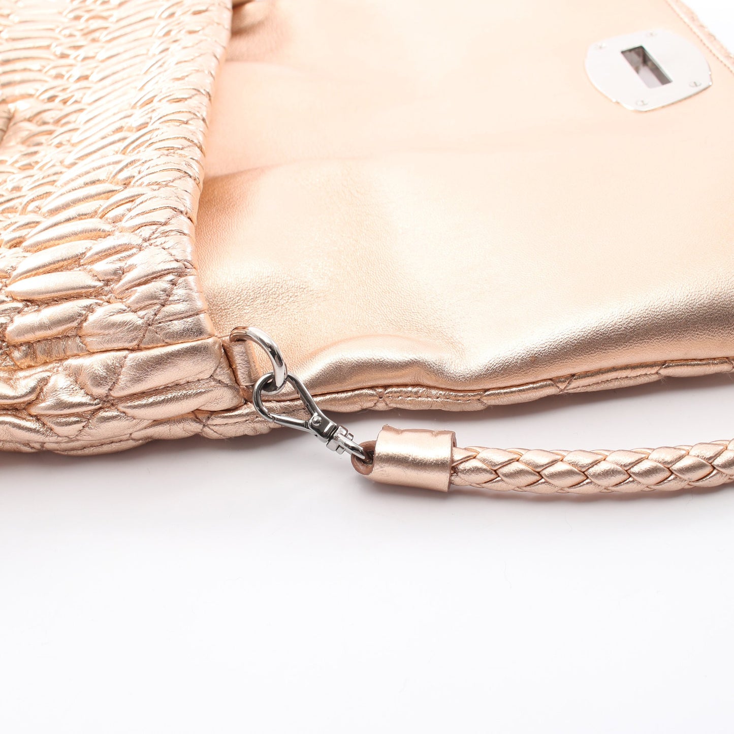 NAPPA CRYSTAL マテラッセ 2WAY チェーンショルダーバッグ レザー ピンクゴールド ミュウミュウ バッグ miu miu