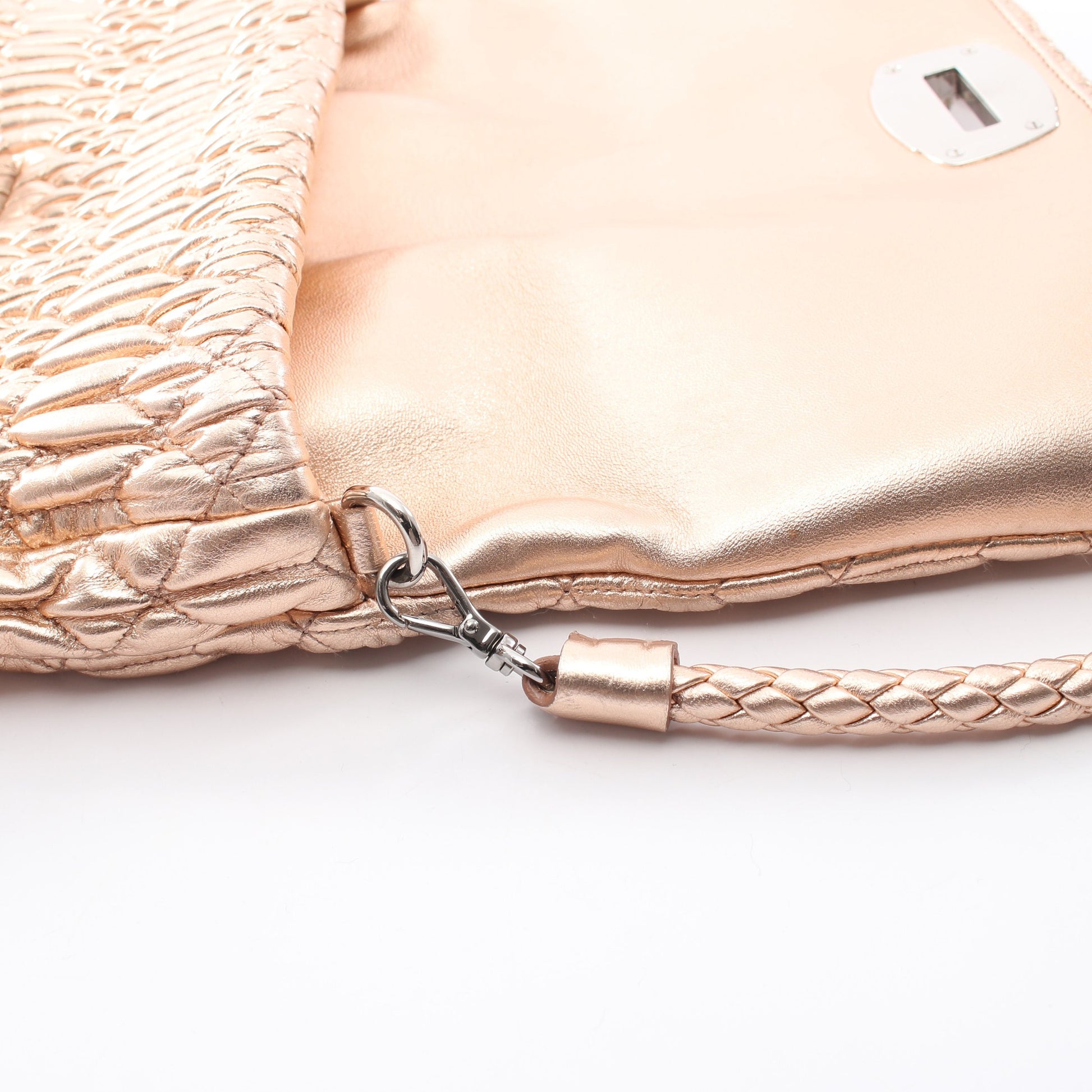 NAPPA CRYSTAL マテラッセ 2WAY チェーンショルダーバッグ レザー ピンクゴールド ミュウミュウ バッグ miu miu