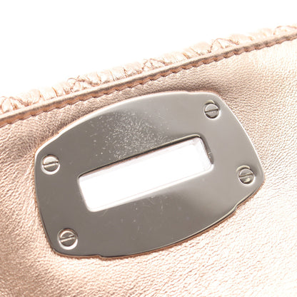 NAPPA CRYSTAL マテラッセ 2WAY チェーンショルダーバッグ レザー ピンクゴールド ミュウミュウ バッグ miu miu
