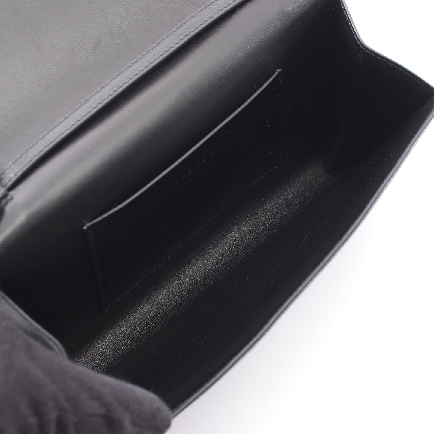 EVENING CLUTCH ハンドバッグ レザー ブラック ザロウ