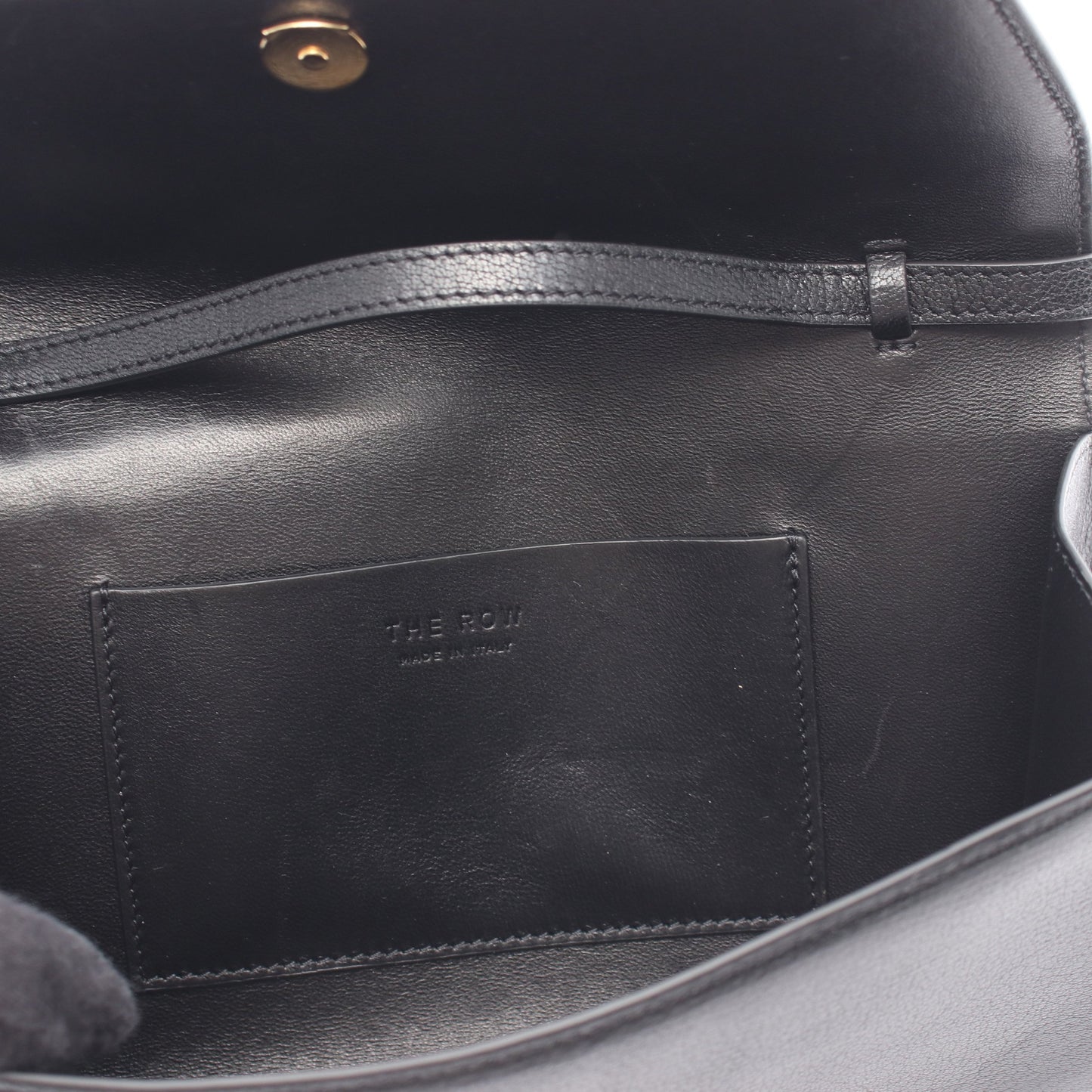 EVENING CLUTCH ハンドバッグ レザー ブラック ザロウ