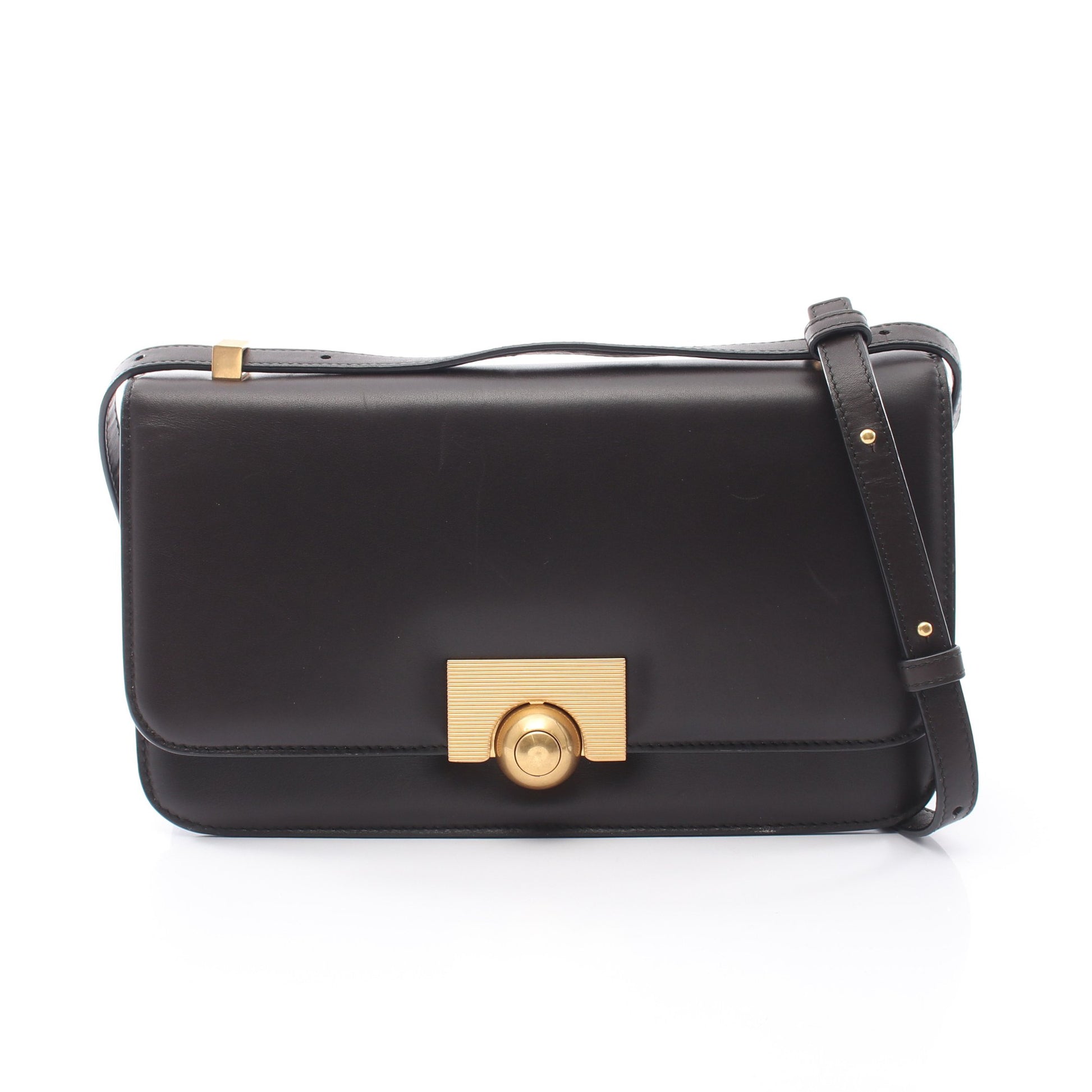 ザ クラシック ショルダーバッグ レザー ダークブラウン ボッテガヴェネタ バッグ BOTTEGA VENETA