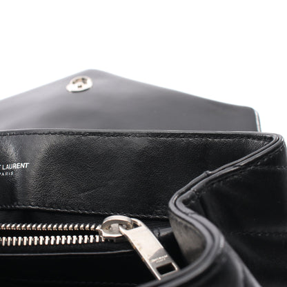 LOULOU トップハンドルバッグ 2WAY ハンドバッグ レザー ブラック サンローランパリ
