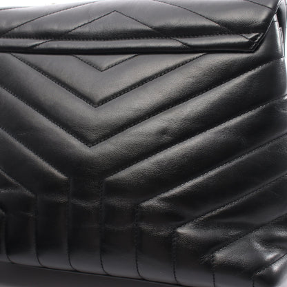 LOULOU トップハンドルバッグ 2WAY ハンドバッグ レザー ブラック サンローランパリ