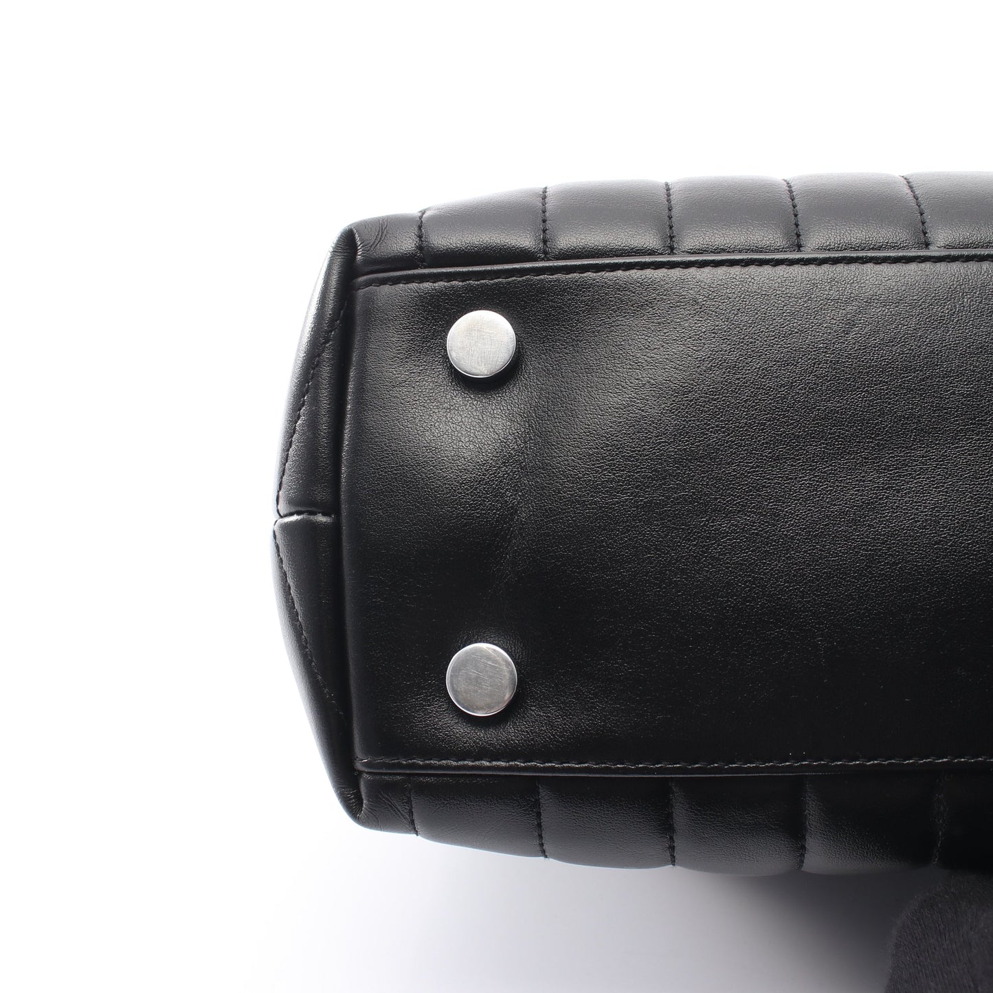 LOULOU トップハンドルバッグ 2WAY ハンドバッグ レザー ブラック サンローランパリ