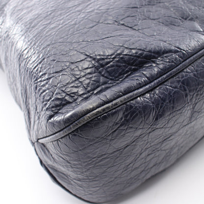 2WAY ハンドバッグ トートバッグ レザー ネイビー バレンシアガ バッグ BALENCIAGA