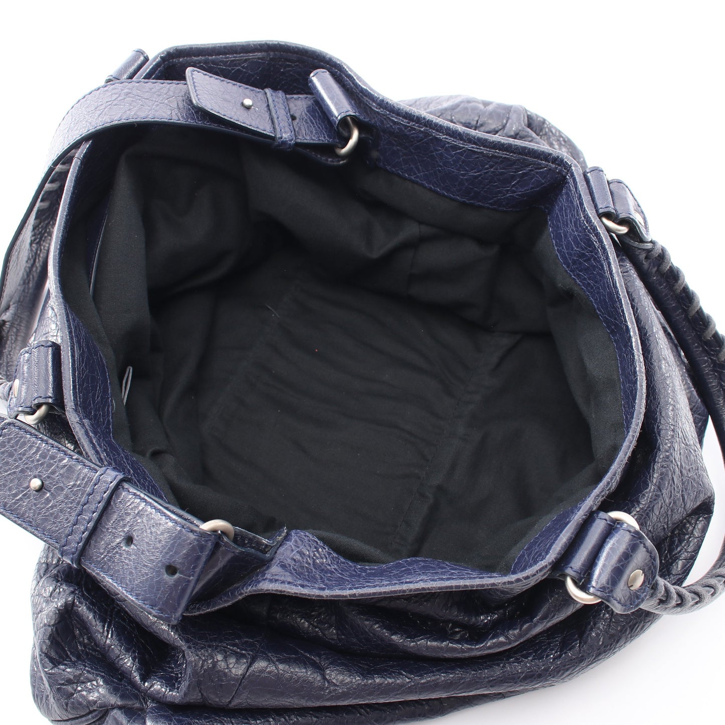 2WAY ハンドバッグ トートバッグ レザー ネイビー バレンシアガ バッグ BALENCIAGA