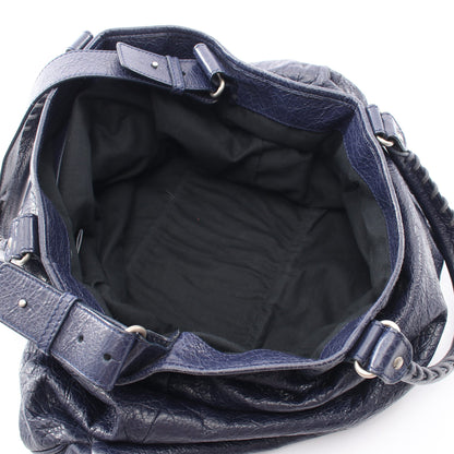 2WAY ハンドバッグ トートバッグ レザー ネイビー バレンシアガ バッグ BALENCIAGA