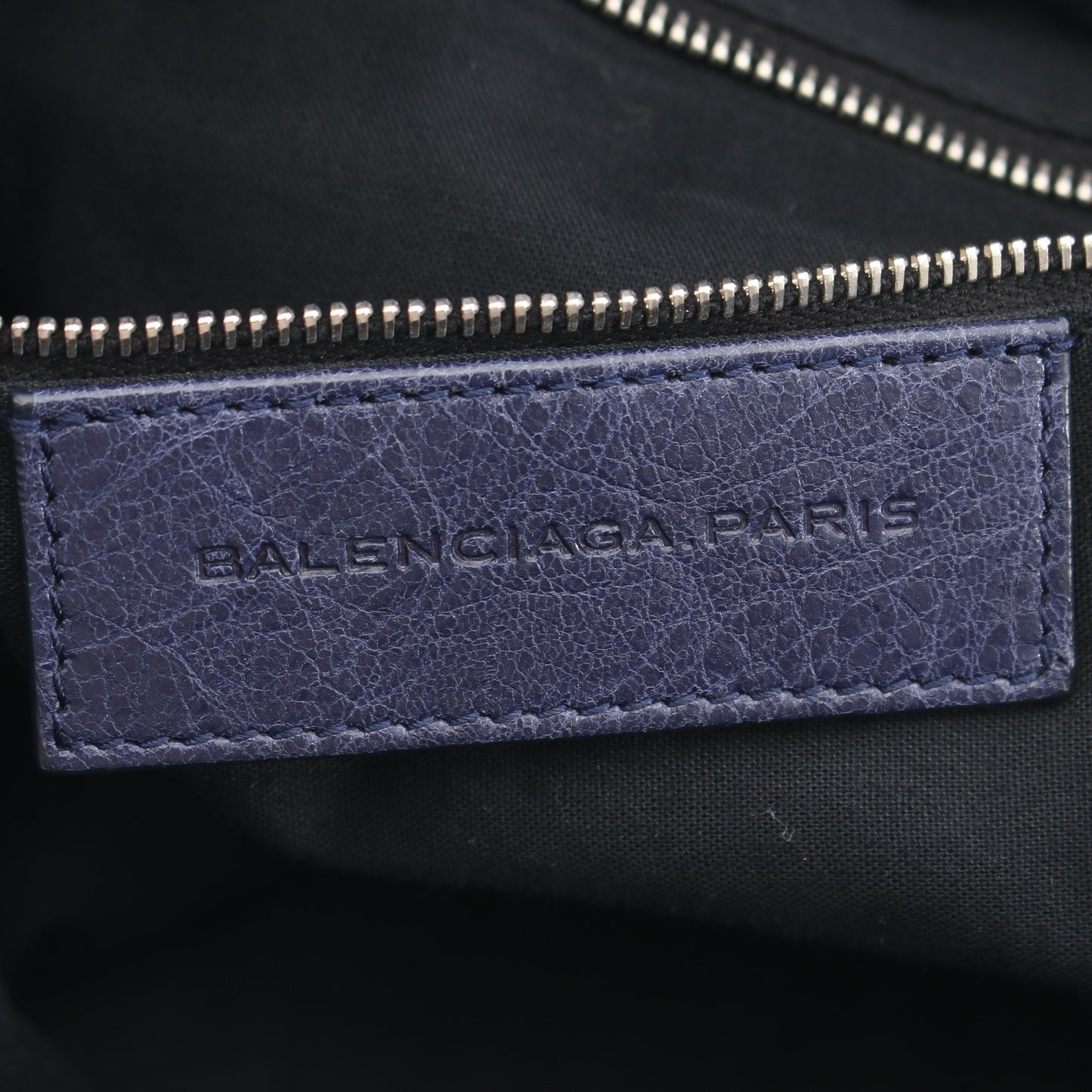 2WAY ハンドバッグ トートバッグ レザー ネイビー バレンシアガ バッグ BALENCIAGA
