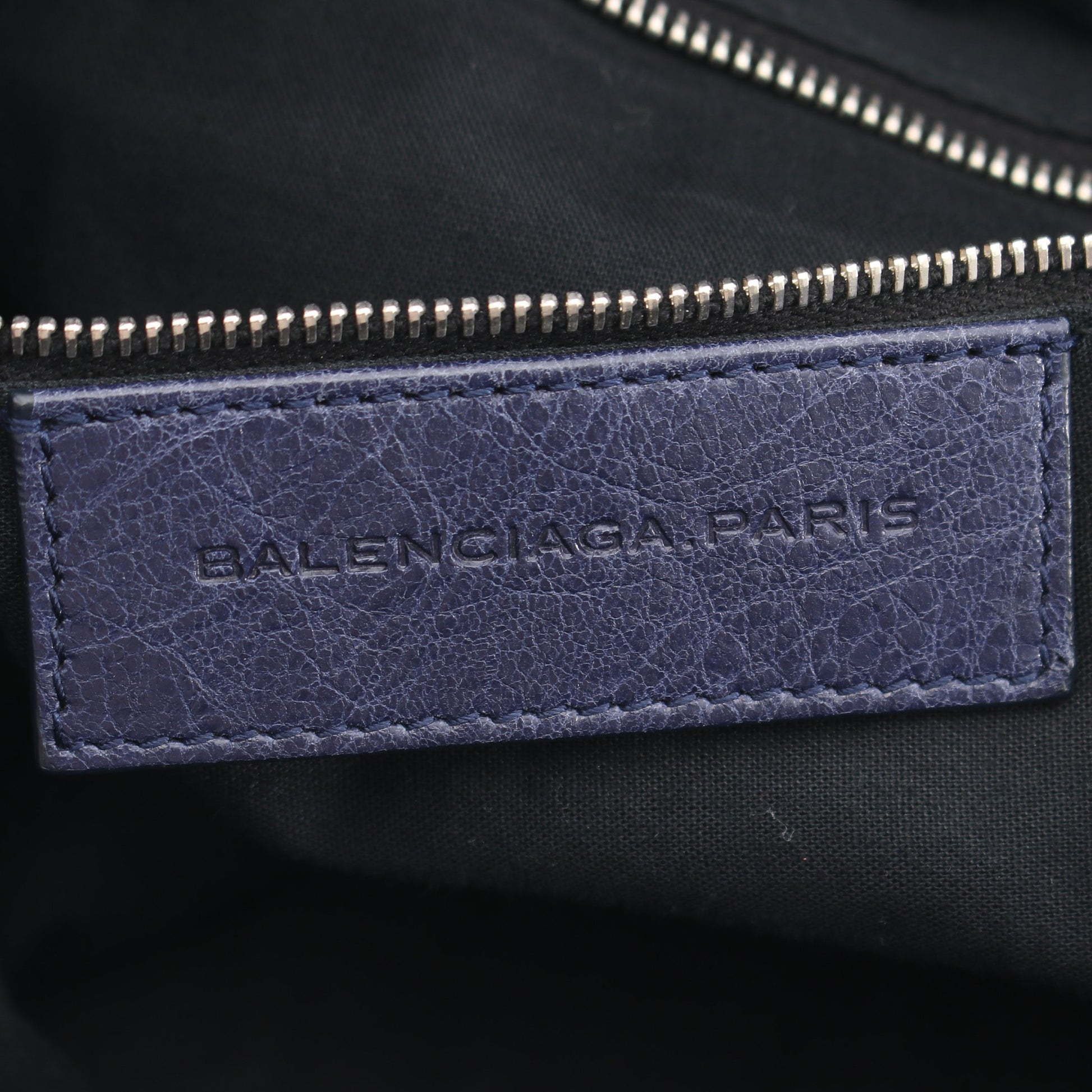 2WAY ハンドバッグ トートバッグ レザー ネイビー バレンシアガ バッグ BALENCIAGA