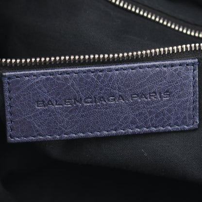 2WAY ハンドバッグ トートバッグ レザー ネイビー バレンシアガ バッグ BALENCIAGA