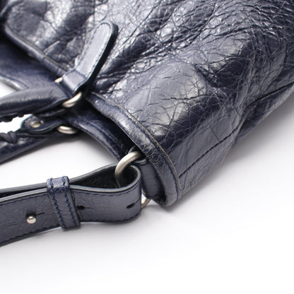 2WAY ハンドバッグ トートバッグ レザー ネイビー バレンシアガ バッグ BALENCIAGA