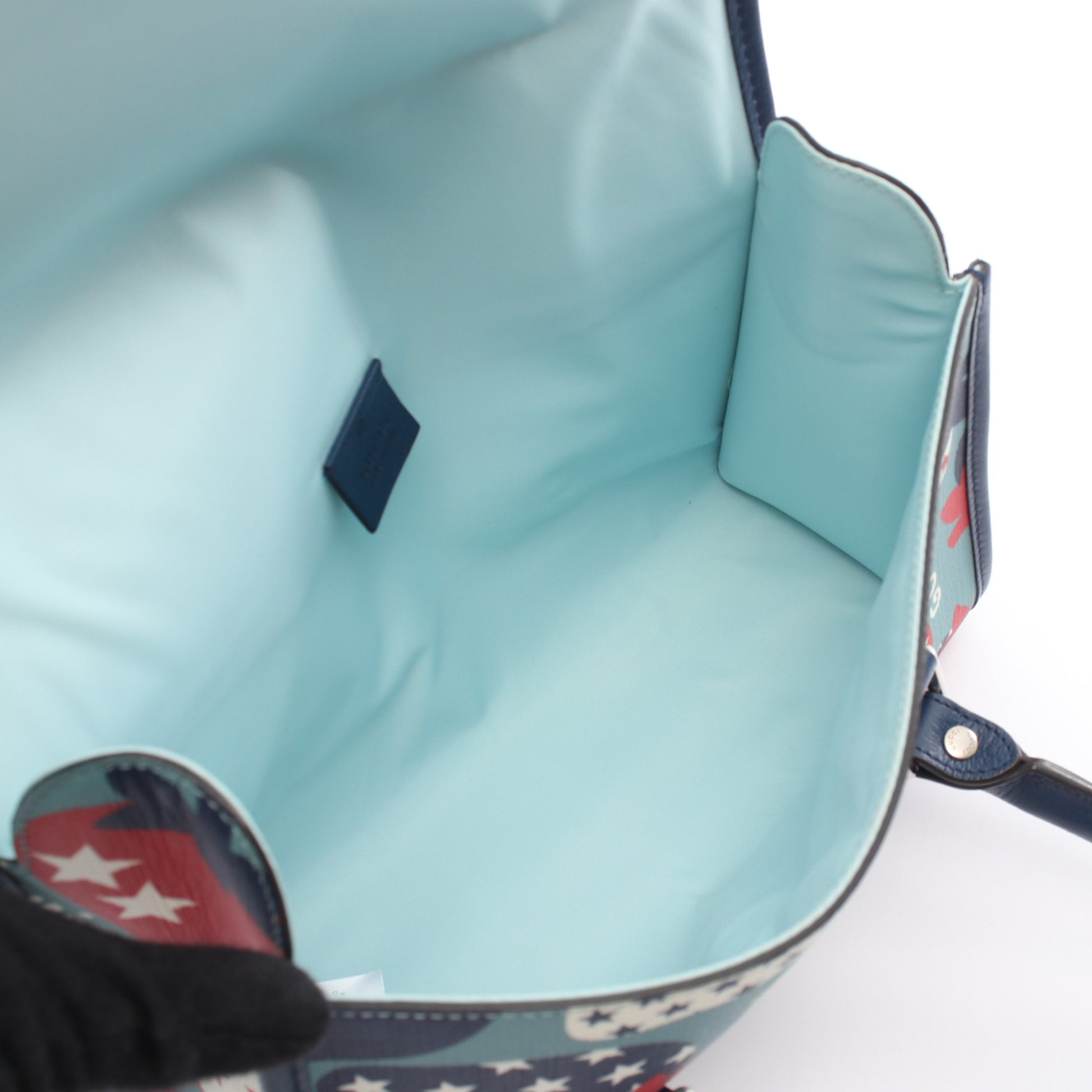 チルドレンズ ストロベリー キッズ ハンドバッグ PVC レザー ネイビー レッド ライトブルー グッチ バッグ GUCCI