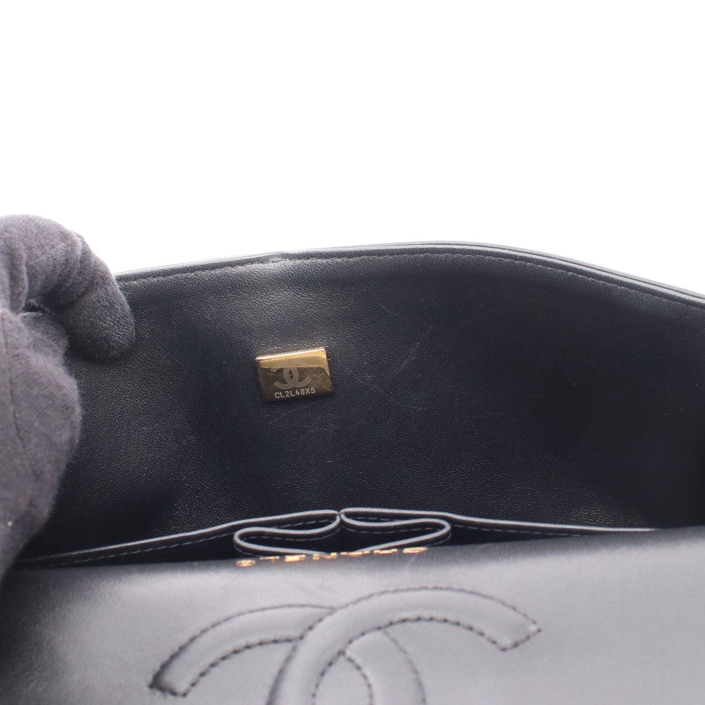 マトラッセ Wフラップ Wチェーンショルダーバッグ ラムスキン ブラック ピンクゴールド金具 シャネル バッグ CHANEL