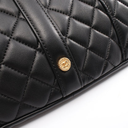 ガールシャネル チェーンショルダーバッグ ラムスキン ブラック ゴールド金具 シャネル