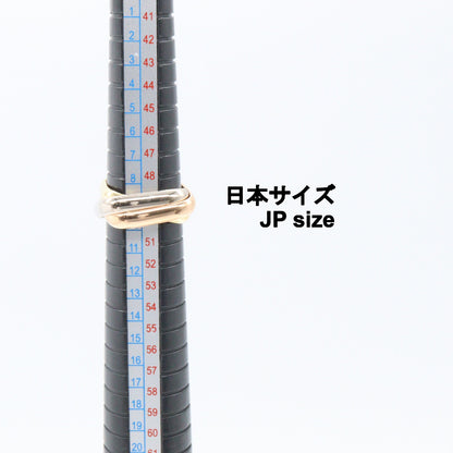 トリニティ クッションリング リング 指輪 K18YG K18WG K18PG イエローゴールド ホワイトゴールド ピンクゴールド カルティエ