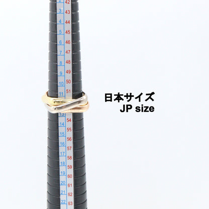 トリニティ クッションリング リング 指輪 K18YG K18WG K18PG イエローゴールド ホワイトゴールド ピンクゴールド カルティエ