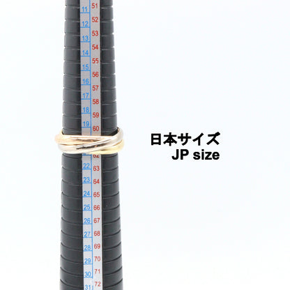 トリニティ リング リング 指輪 K18YG K18WG K18PG イエローゴールド ホワイトゴールド ピンクゴールド カルティエ
