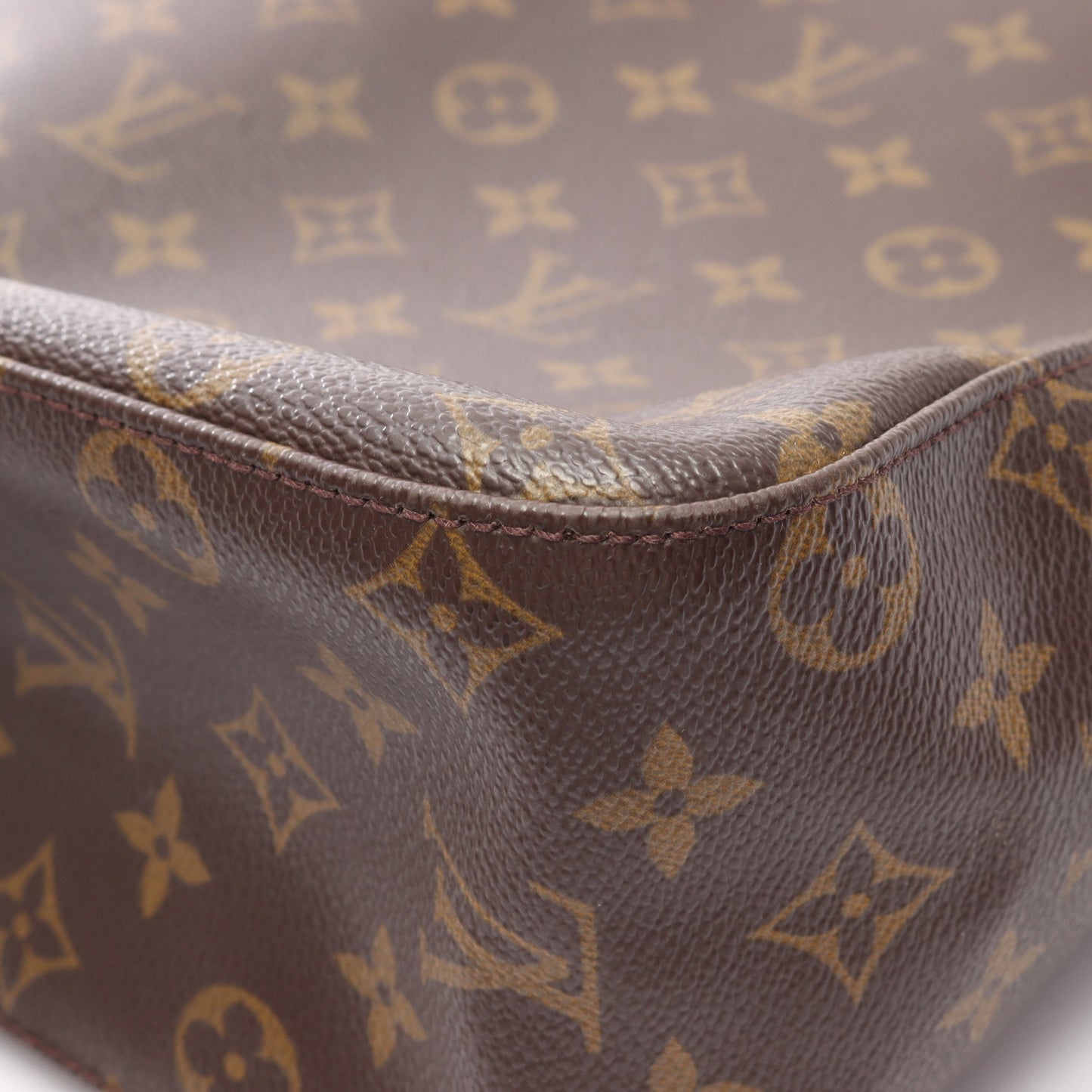 ルーピングGM モノグラム ショルダーバッグ PVC レザー ブラウン ルイヴィトン バッグ LOUIS VUITTON