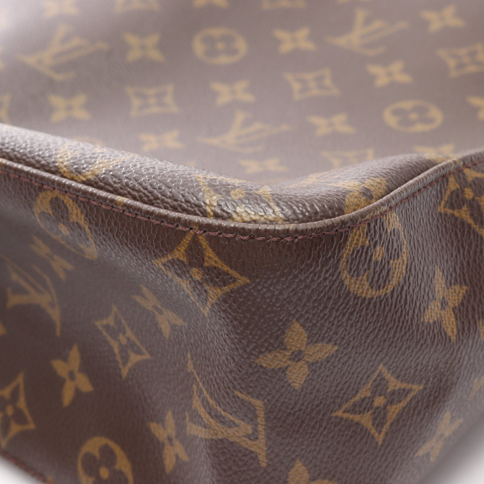 ルーピングGM モノグラム ショルダーバッグ PVC レザー ブラウン ルイヴィトン バッグ LOUIS VUITTON