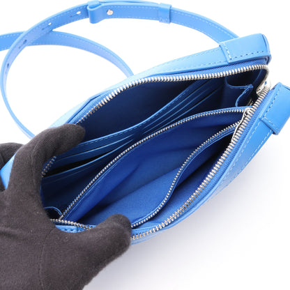 ソフトトランク ウォレット モノグラムクラウズ ショルダーウォレット PVC レザー ブルー ホワイト ルイヴィトン