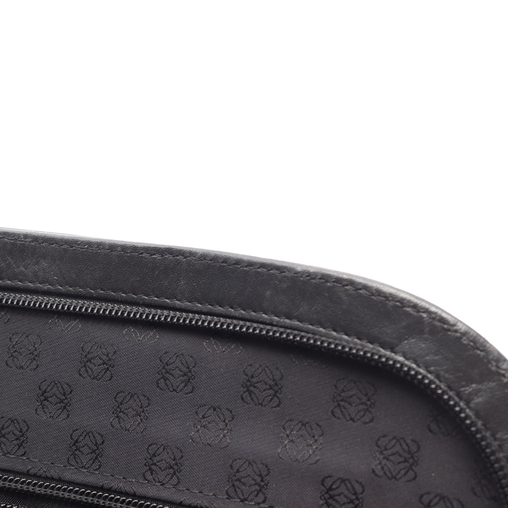 アナグラム 2WAY ハンドバッグ レザー ブラック ロエベ バッグ LOEWE
